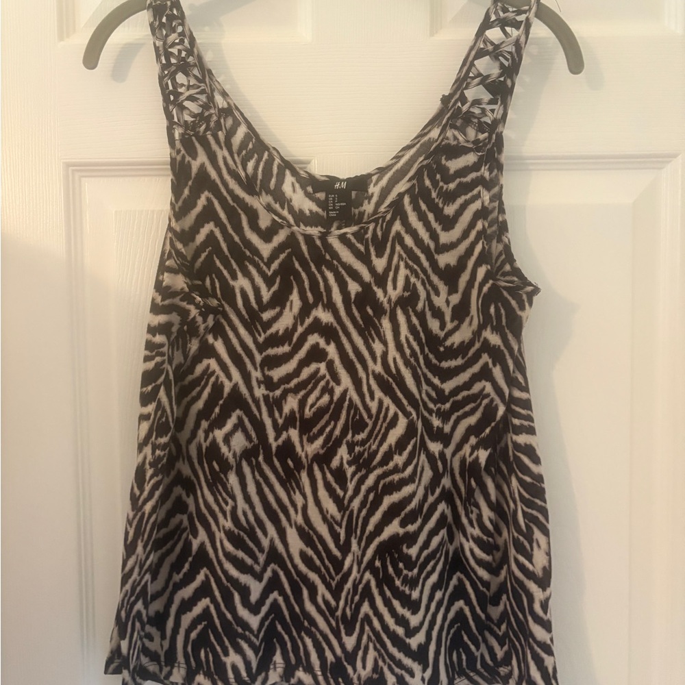 EUC, H&M Zebra Print Women's Tank Top